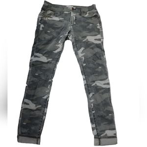 Mudd Flex Stretch‎ Camo Utility Skinny Zip Ankle Pant, Size 5 Jr